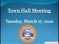 Orange Beach Town Hall meeting, March 17, 2020