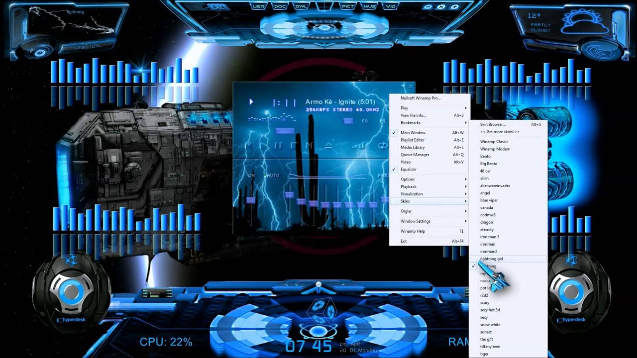 winamp skins s7reflex download