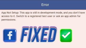 How To Fix App Not Setup Facebook Error 2022 This App Is Still Development Mode Facebook Login