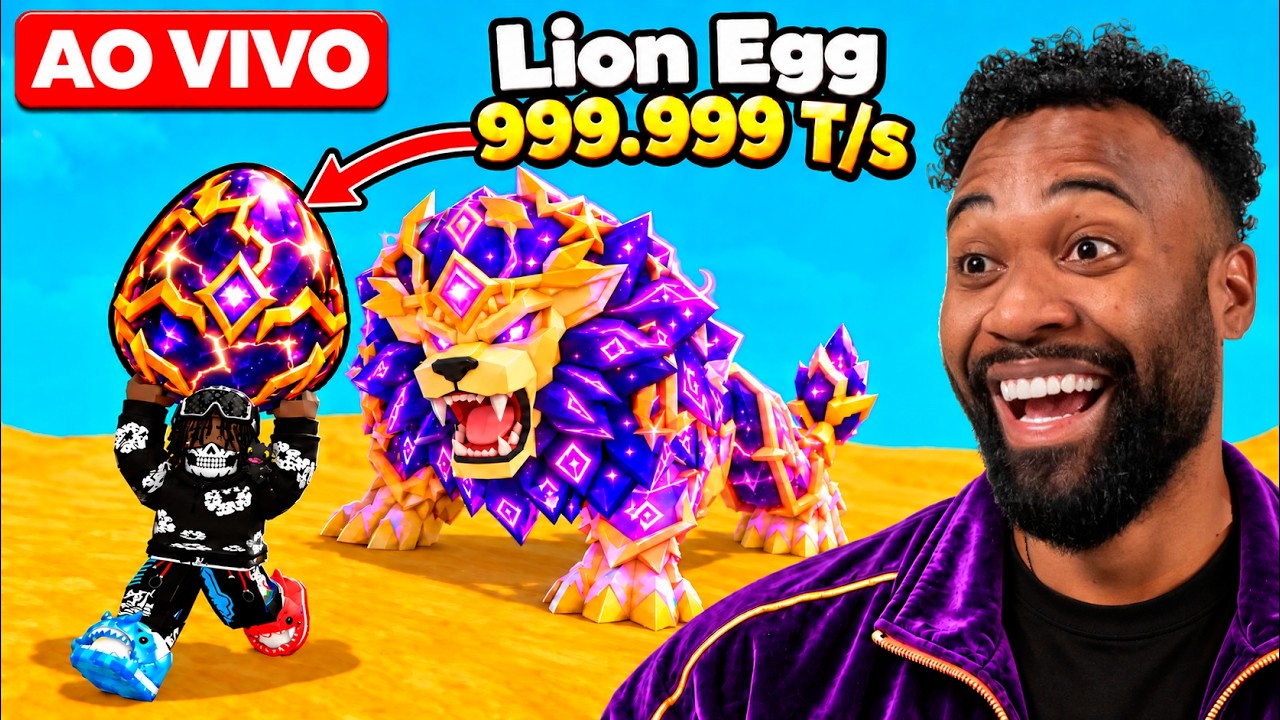 🚨NOVO BIOMA E MUITA NOVIDADE! NOVO ADMIN ABUSE DO ROUBE UM OVO no ROBLOX🔥 GURAS AO VIVO