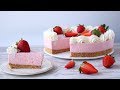 TARTA de FRESAS con NATA ¡¡Sin Horno!!