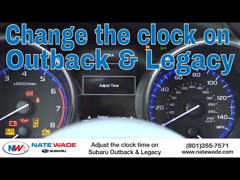 How to Adjust the Clock on Subaru Outback & Legacy