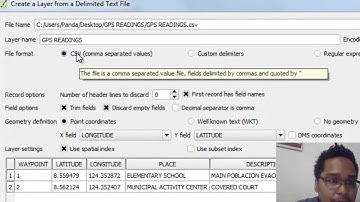 Manually layer GPS readings to QGIS and Google Earth