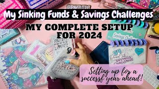 MY 2024 SAVINGS CHALLENGE AND SINKING FUNDS SETUP | KEEP FROM BEING OVERWHELMING