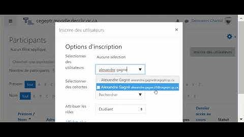 Comment ajouter manuellement un étudiant dans un cours dans Moodle ?