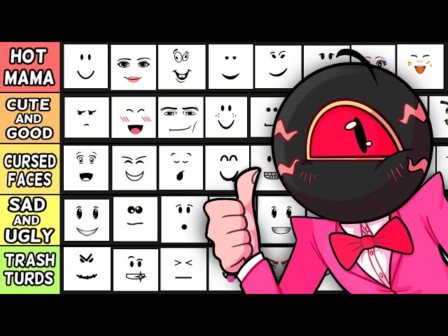 Roblox face chart. Which one are you? : r/GoCommitDie