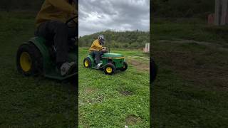 DIY John Deere RACING Lawn Mower! #diy #johndeere #race #lawnmower
