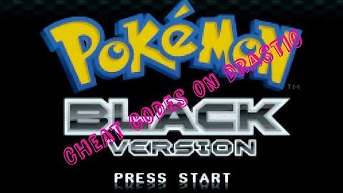 How to use and disable cheat codes using drastic emulator on Pokemon BW and BW2