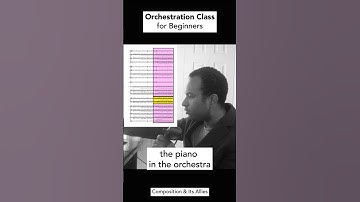 Orchestration Class for Beginners | The Piano in the Orchestra #composition #orchestration