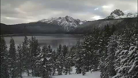 Redfish Lake freeze up 2014