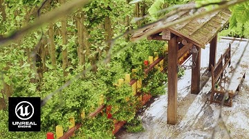 Is this real pace? UE5 Environment Art | Beautiful Abandoned Forest Railway Station | 4K |