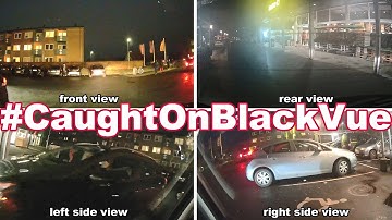 Sideswipe Accident on a Parking Lot #CaughtOnBlackVue