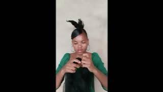 Easy DIY topknot bun/phondo/ponytail tutorial using hairpiece 😍#hair  #ponytail #hairstyle 