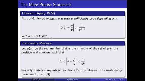 An Overview of Apéry's Proof of the Irrationality of zeta(3)