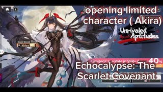 Echocalypse: The Scarlet Covenant - opening limited character (Akira)