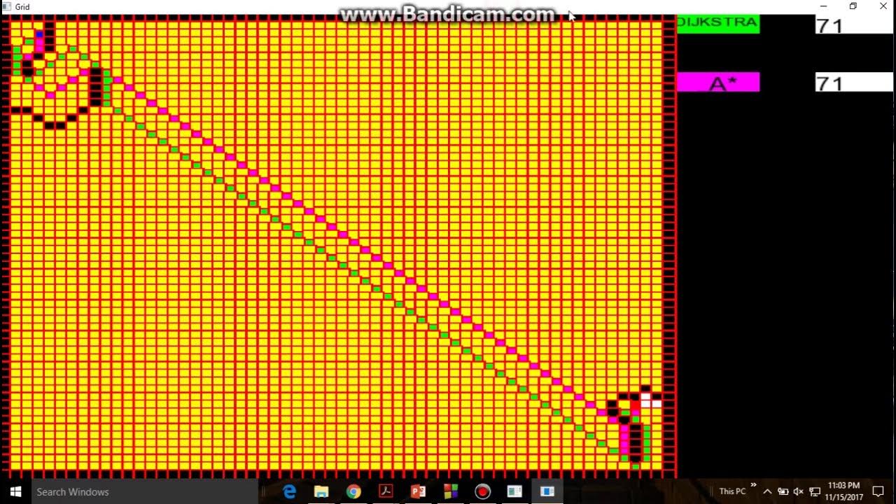PATHFINDING WITH DIJKSTRA AND A* USING C++/SFML - YouTube