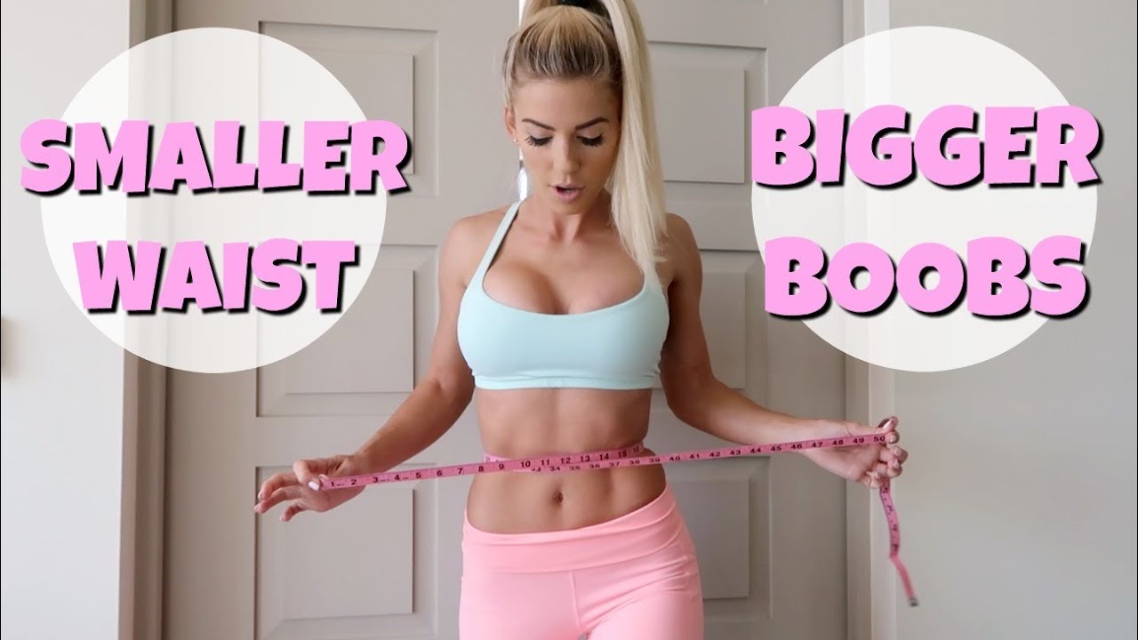 Bigger BOOBS & Smaller WAIST  Full Workout & Tips 