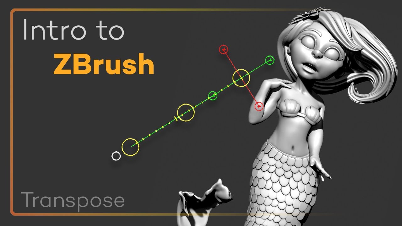 zbrush centering model and transpose tool