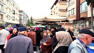 Ankara 4K60Fps, Etimesgutta Semt Pazarında Gezinti Ve Arabayla Sürüş - Strolling Street Market