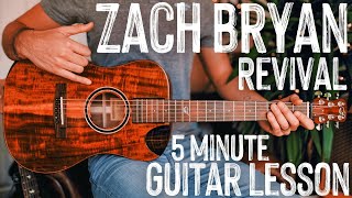 Revival Zach Bryan Guitar Tutorial // Revival Guitar Lesson #998