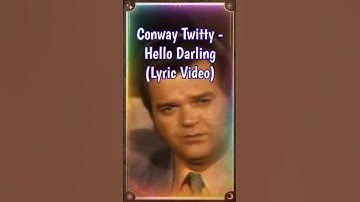 Conway Twitty - Hello Darling #70smusic #countrymusic #shorts #reels