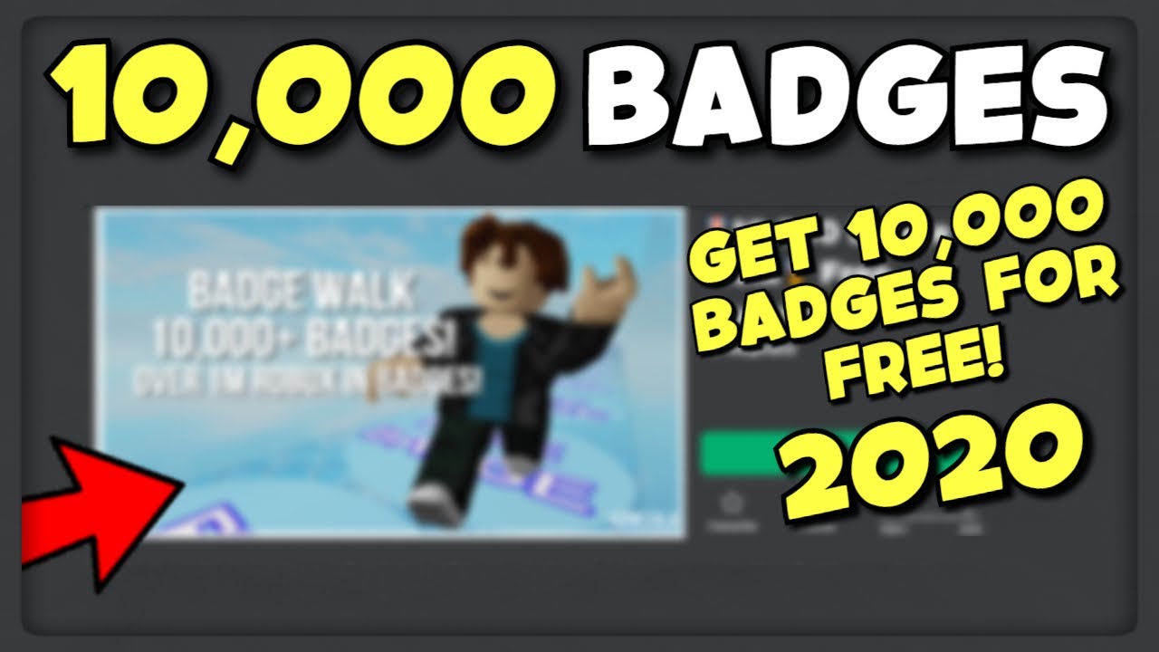 How To Get 10 000 Badges Without Doing Anything Roblox Youtube - how to make a badge for free roblox studio