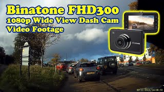 Binatone FHD300 1080p Wide View Dash Cam Footage