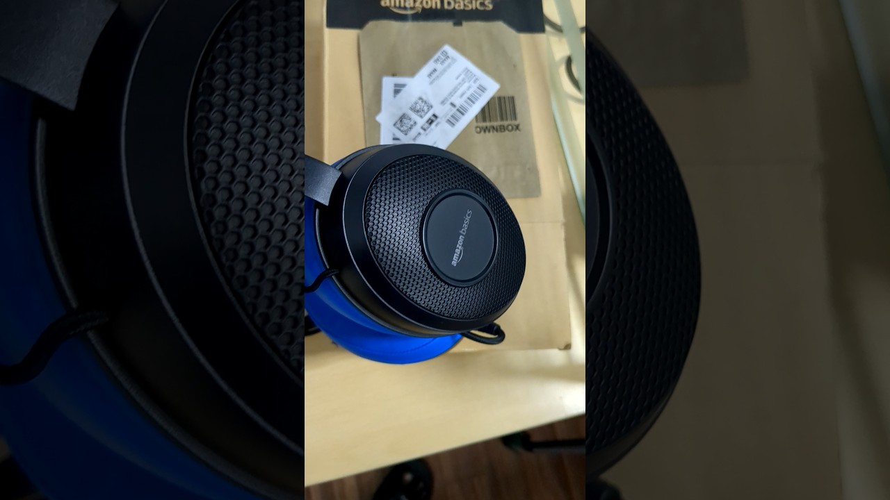 Amazon Basics Wired Over Ear Gaming Headphones mic for PC, Laptop