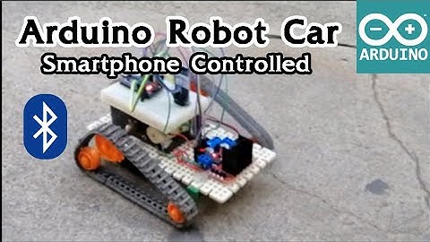 รถบังคับด้วยบลูทูธ ควบคุมผ่านโทรศัพท์มือถือ : Smartphone Controlled Arduino Robot Car