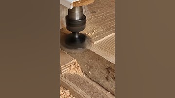 CNC Machine flattening a Softwood Slab with Nice Grain