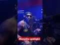 Rob49 shows off his gold grills in the studio with shot off