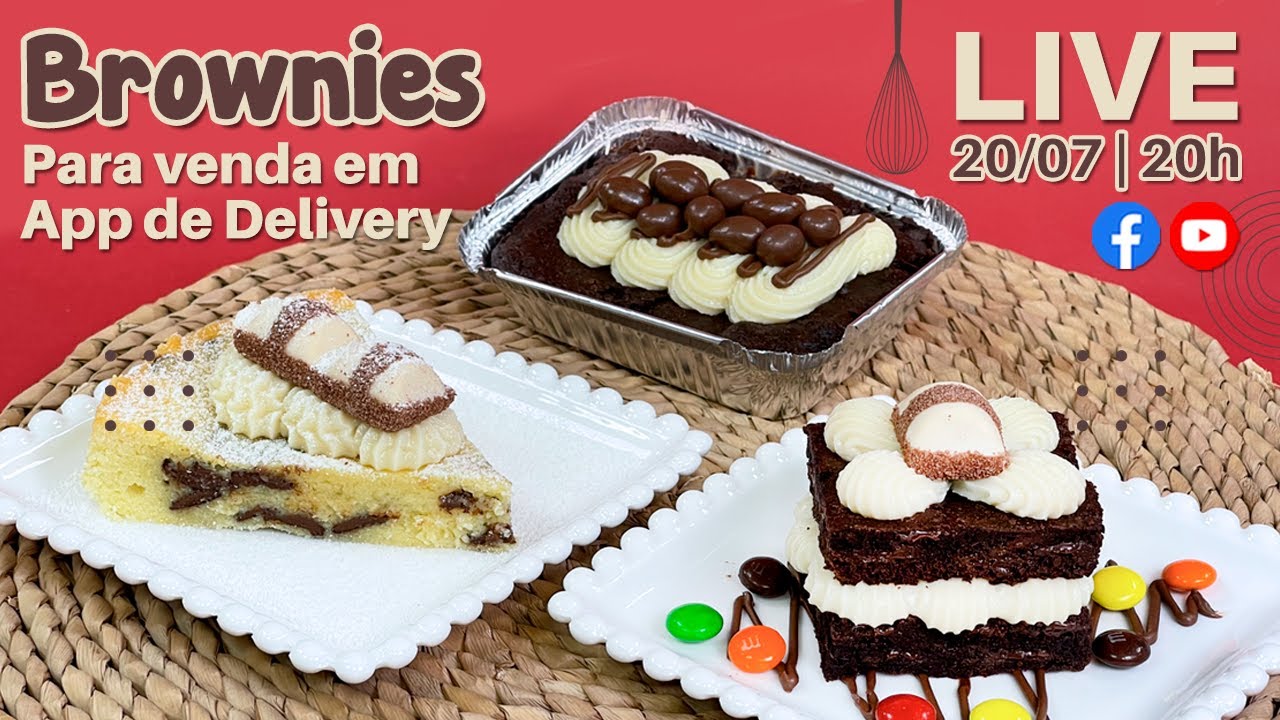 🔴 LIVE - BROWNIES PARA VENDA EM APP DE DELIVERY [Ative as notificações]