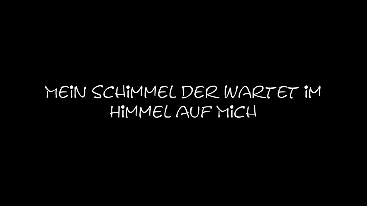 Mein Schimmel der wartet im Himmel auf mich