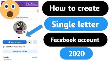 How to create single letter Facebook account || Make single alphabet fb I