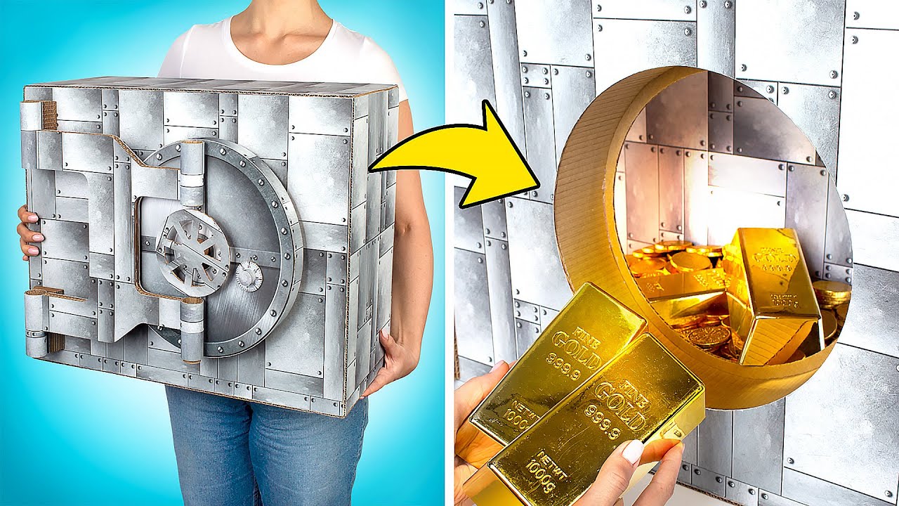 La caja fuerte más fuerte del mundo de cartón💰 🗝 YouTube La caja fuerte más fuerte del mundo de cartón💰 🗝 YouTube