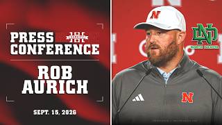 Rob Aurich Previews North Dakota | Nebraska Football Press Conference