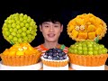 ASMR 생과일이 듬뿍 올라간 타르트😖청포도 블루베리 망고 타르트 먹방~!! Fresh Fruit Tart Mango Blueberry Green Grape MuKBang~!!!