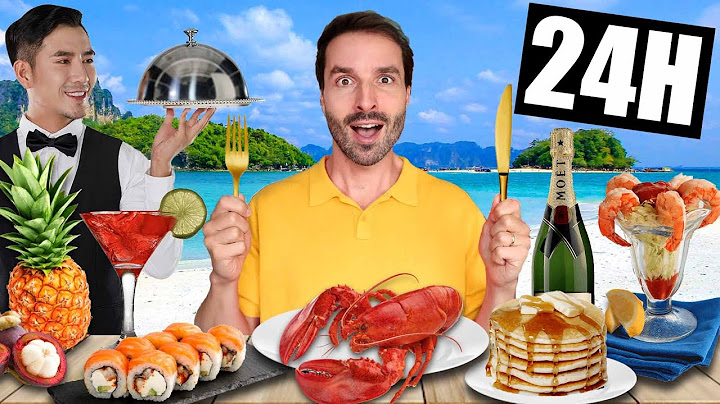 Je mange sur une ÎLE DE LUXE TOUT INCLUS pendant 24h - CARL IS COOKING