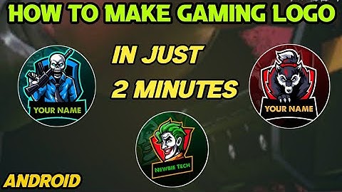 HOW TO MAKE GAMING CHANNEL LOGO LIKE PROFESSIONAL IN JUST 2 MINUTES | ANDROID | GAMING LOGO DESIGN
