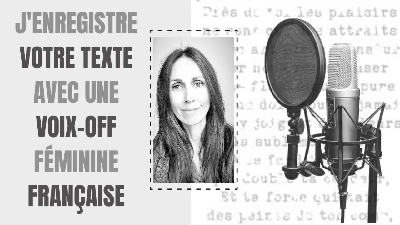 enregistrer votre voix-off féminine française