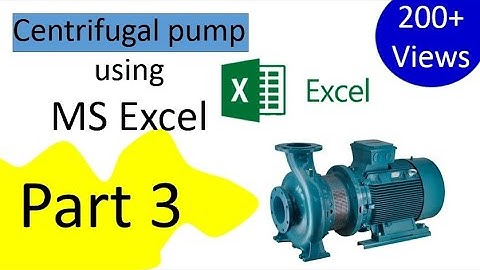 Making 3d drawing I Excel I Centrifugal Pump : Part 3 of 3