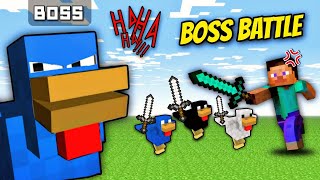 Evil Boss Battle | Minecraft Chicken Dungeon | Unreal Sairaj