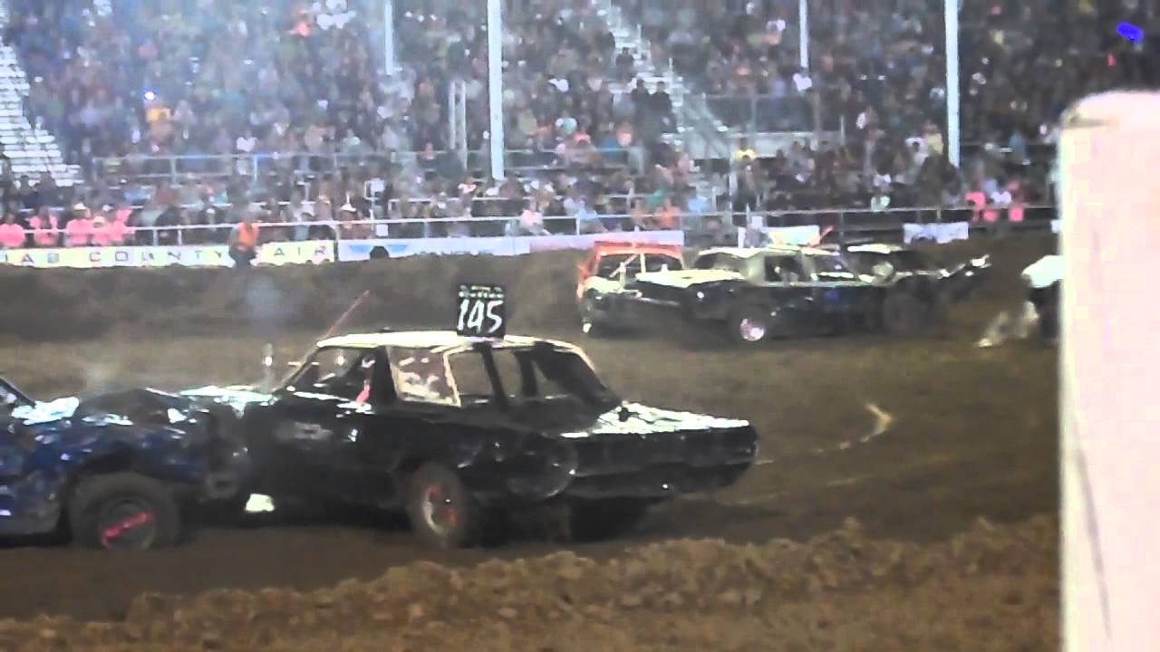 2015 JUAB COUNTY DEMOLITION DERBY FINAL HEAT YouTube