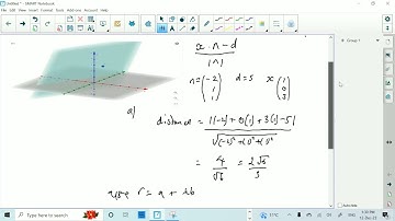 A level further maths -  year 1 - vectors -  shortest distance from point to plane + reflection.