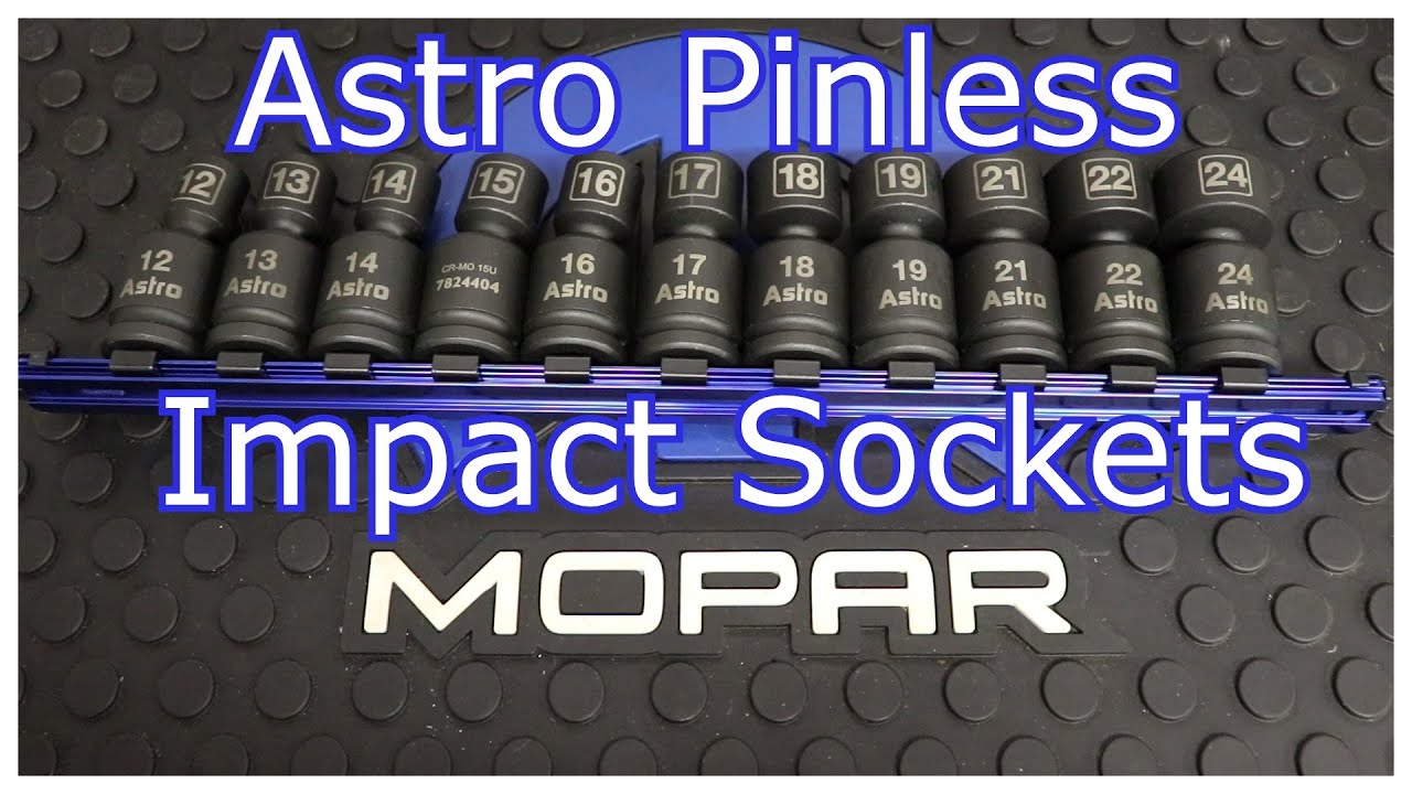 Astro Pneumatic 78244 1/2" Drive Nano Pinless Impact Swivel Sockets