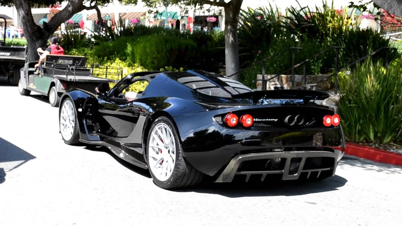 Hennessey venom GT Spyder LOUD Revving on the road!!