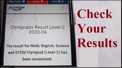 #SIO119, Check RESULT, Level 2, SILVERZONE INTERNATIONAL OLYMPIADS