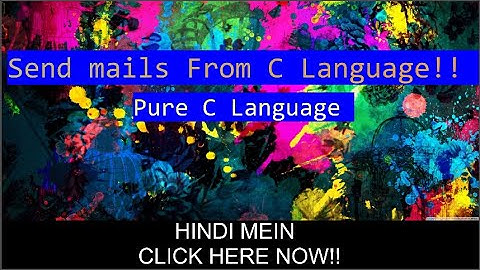 How To Send Email With C Language | Send Mails With Pure C Language | Get Header file Here |