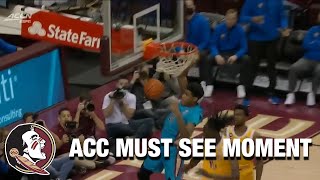 Florida State Hustle Results In A Cam'Ron Fletcher Dunk|  ACC Must See Moment