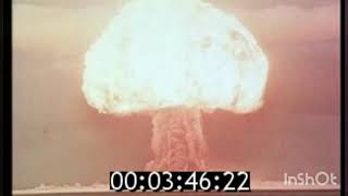 Кинохроника испытаний ядерных боезарядов 1950е года.